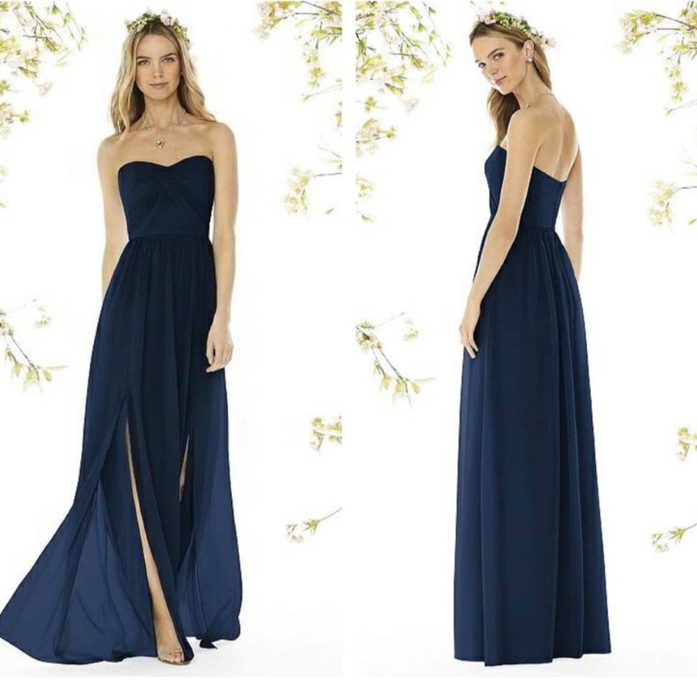 Social Bridesmaid Midnight Strapless Dress